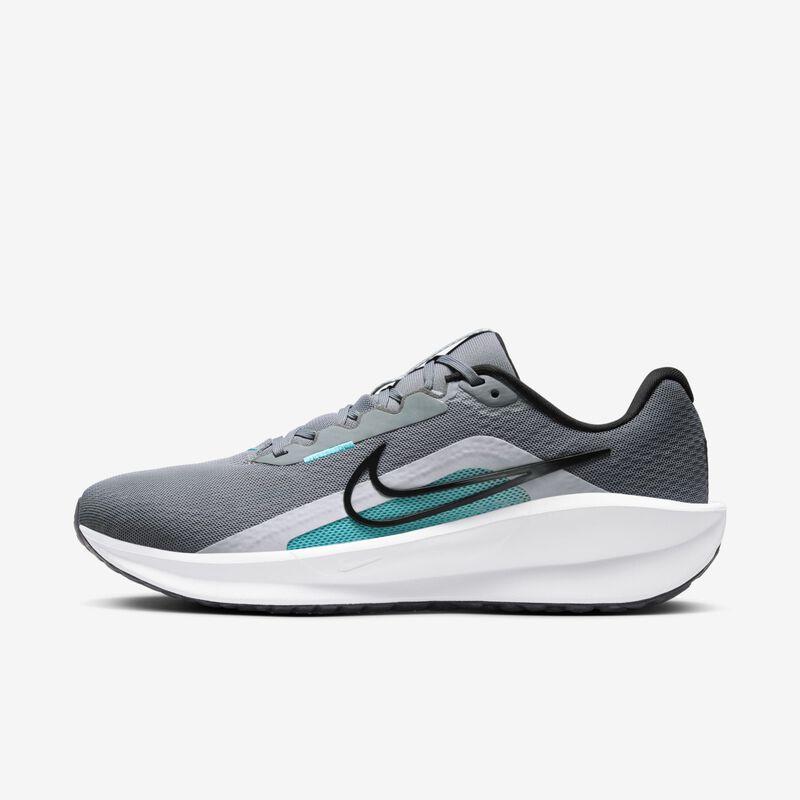 Nike Downshifter 13, Cactus Gris Frío/Negro Polvoriento, hi-res