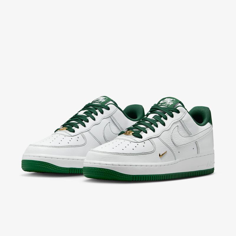 Nike Air Force 1 '07 Mini Jewel, Blanco/Verde Garganta-Oro Metalizado, hi-res