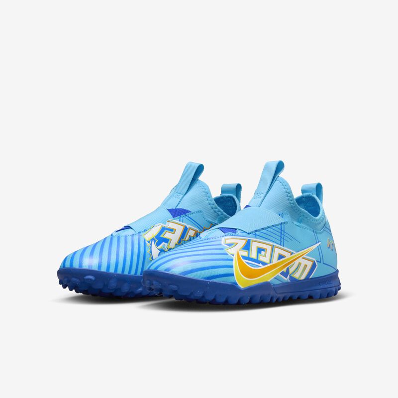 Nike Jr. Zoom Mercurial Vapor 15 Academy KM TF, Azul báltico/Blanco, hi-res