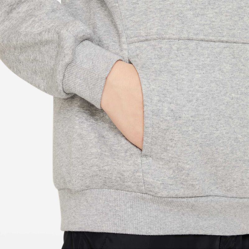Nike Sportswear Club Fleece, Gris Oscuro Jaspeado/Blanco, hi-res