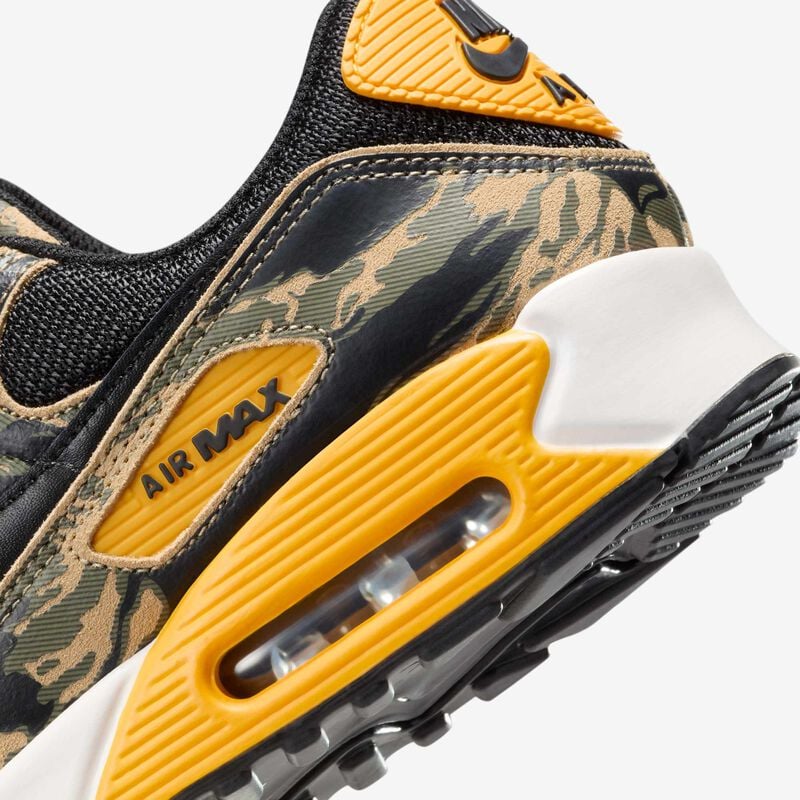 Nike Air Max 90 Premium, Negro/Oro Universitario/Beige Paracaídas/Negro, hi-res