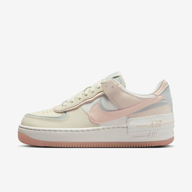Nike Air Force 1 Shadow, Leche De Coco/Plata Claro/Vela/Tinte Carmesí, hi-res