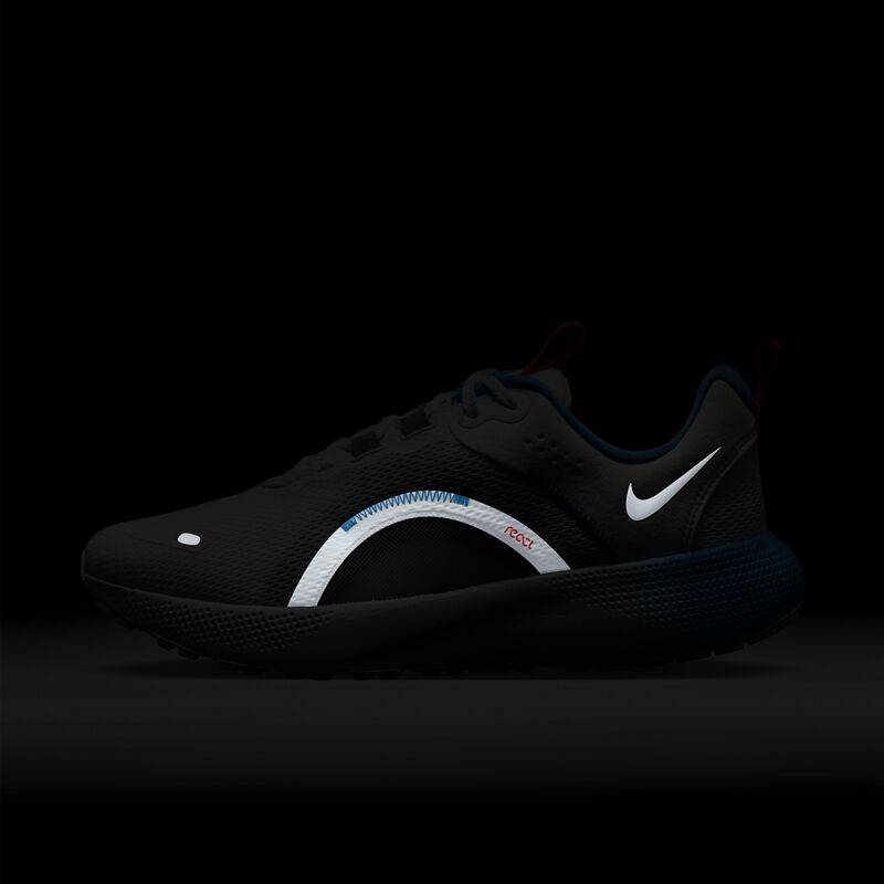 Nike React Escape Run 2, Blanco/Azul relámpago/Pizarra cenizo/Platino metalizado, hi-res