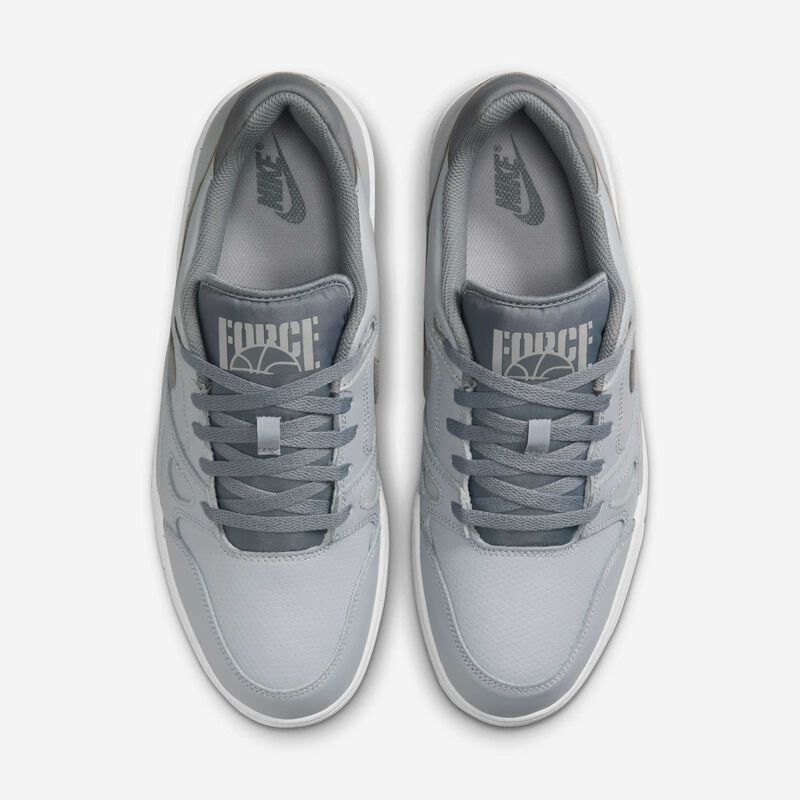 Nike Full Force Low, Gris Lobo/Blanco/Gris Azulado, hi-res