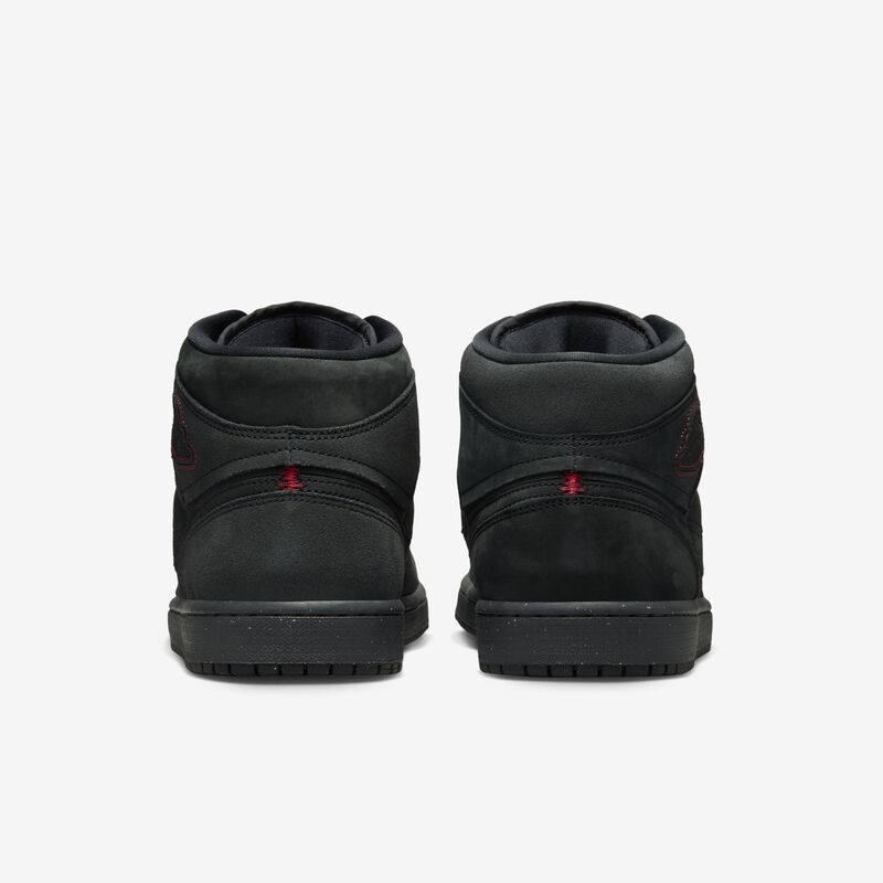 Air Jordan 1 Mid SE Craft, Gris ahumado oscuro/Negro-Rojo Varsity, hi-res