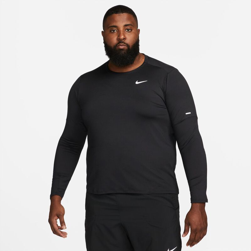 Nike Dri-FIT Element, Negro/Plata Reflectante, hi-res