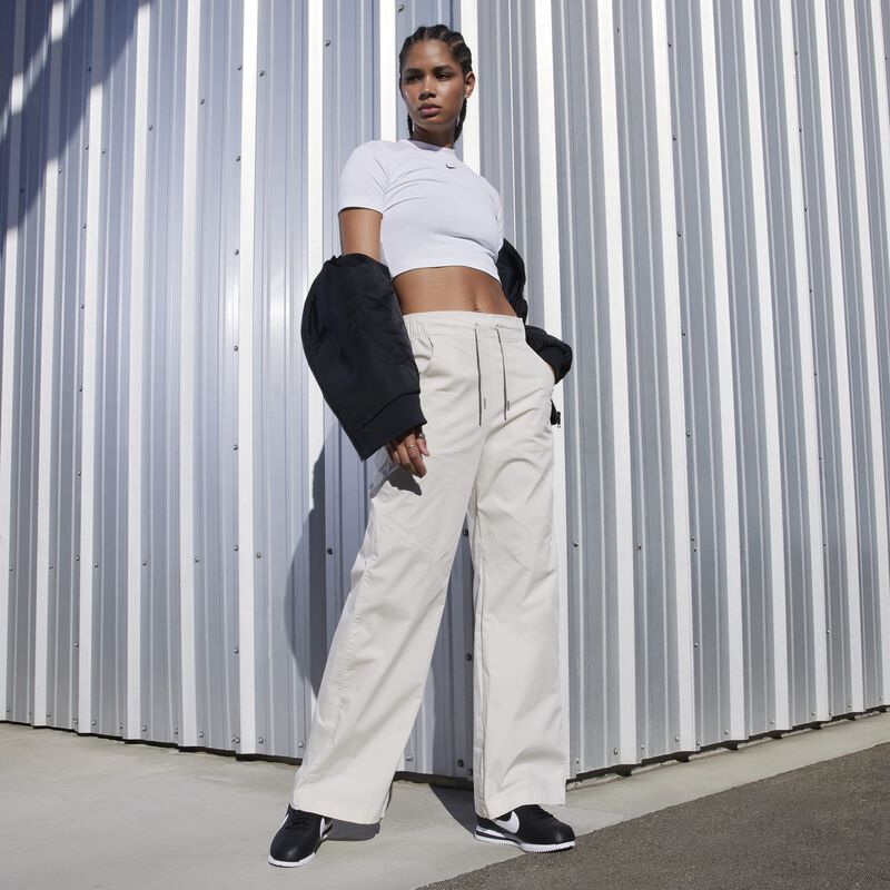Nike Cortez Leather, Negro/Blanco, hi-res