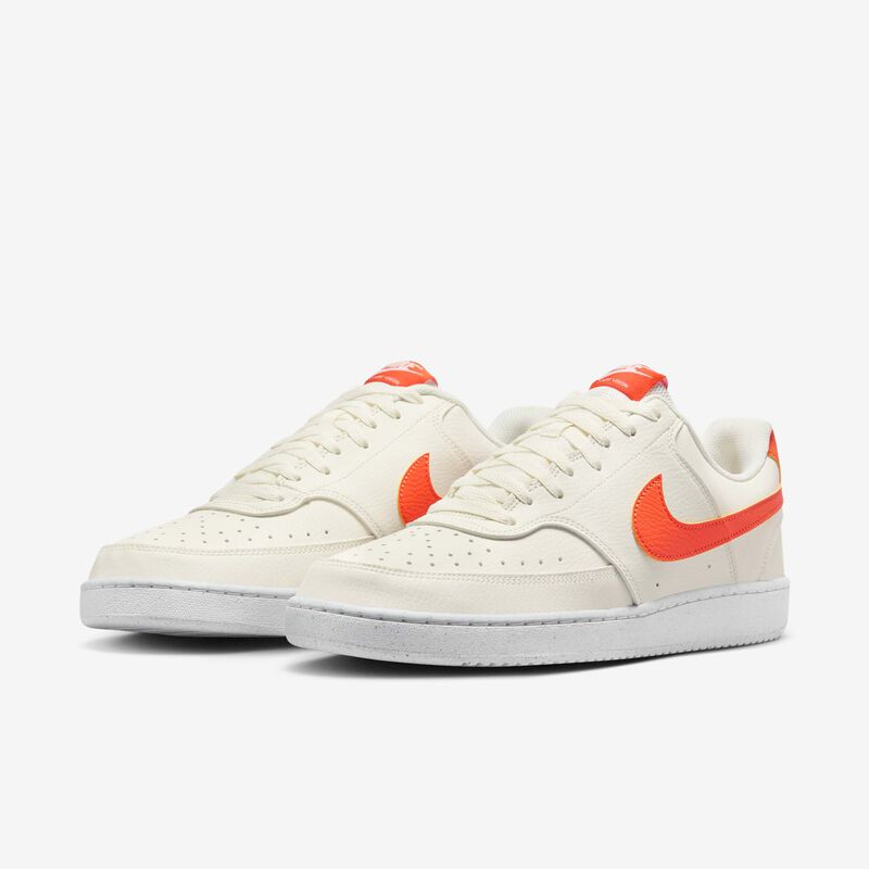 Nike Court Vision Low Next Nature, Vela/Blanco/Naranja Seguridad, hi-res