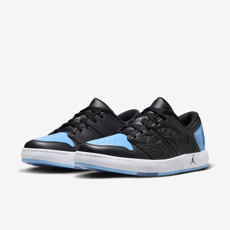 Jordan Nu Retro 1 Low, Negro/Azul Universitario-Blanco, hi-res