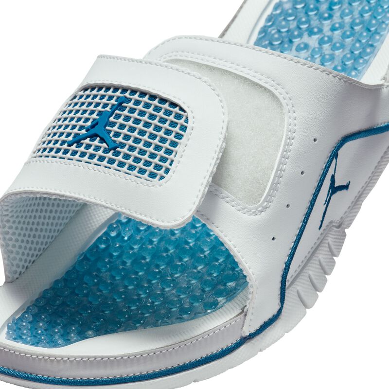 Jordan Hydro 4 Retro, Blanco roto/Azul industrial/Gris neutro, hi-res