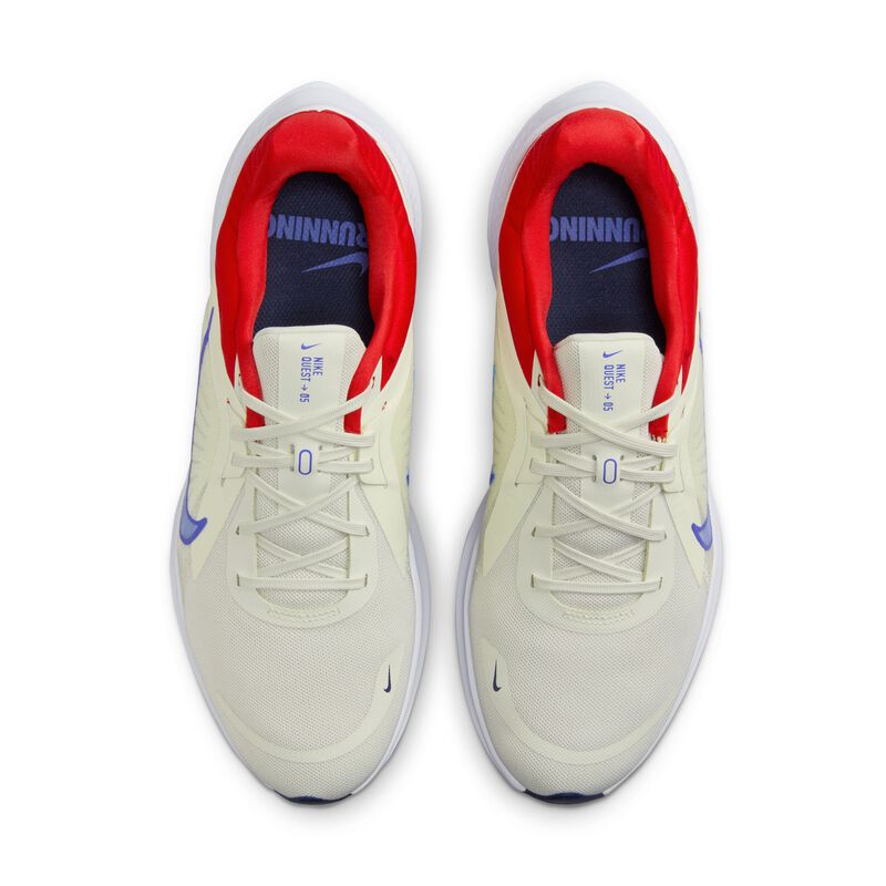 Nike Quest 5, Mar de cristal/Rojo universitario/Blanco/Azul gozo, hi-res