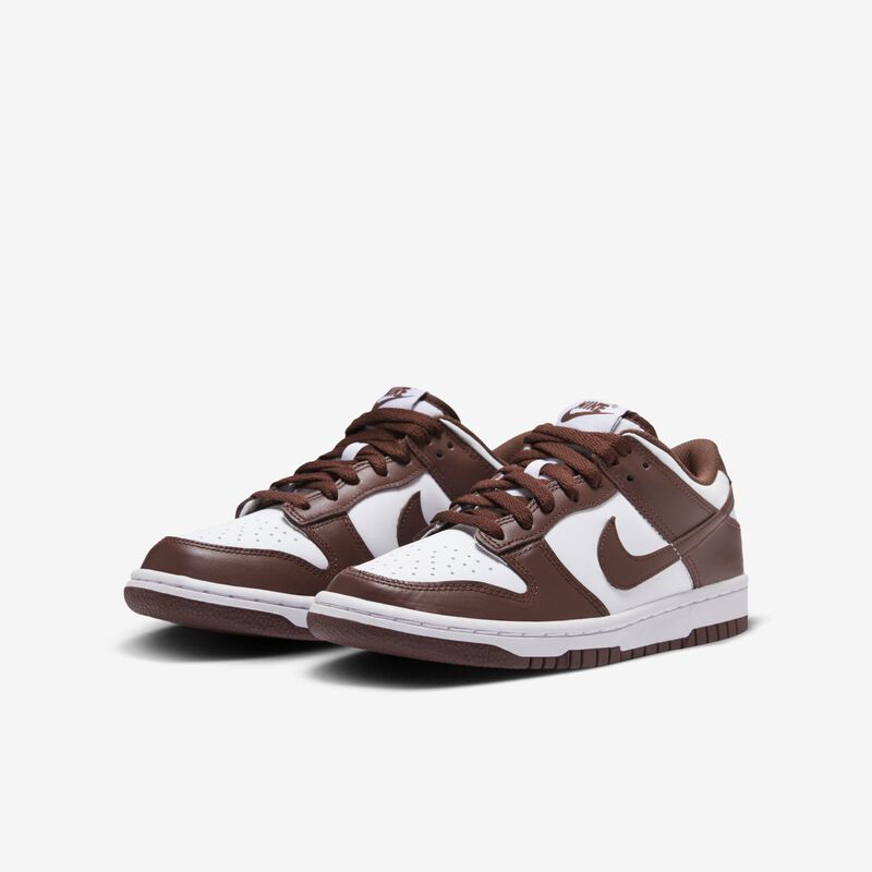 Nike Dunk Low, Blanco/Secoya-Rojo Gimnasio, hi-res