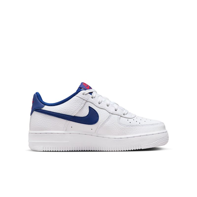 Nike Air Force 1, Blanco/Rojo Universitario/Azul real profundo, hi-res