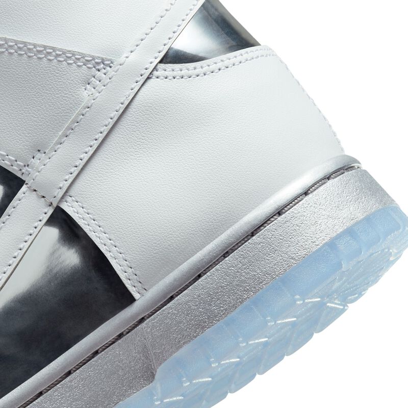 Nike Dunk High SE, Blanco/Plata metalizado/Negro/Blanco, hi-res