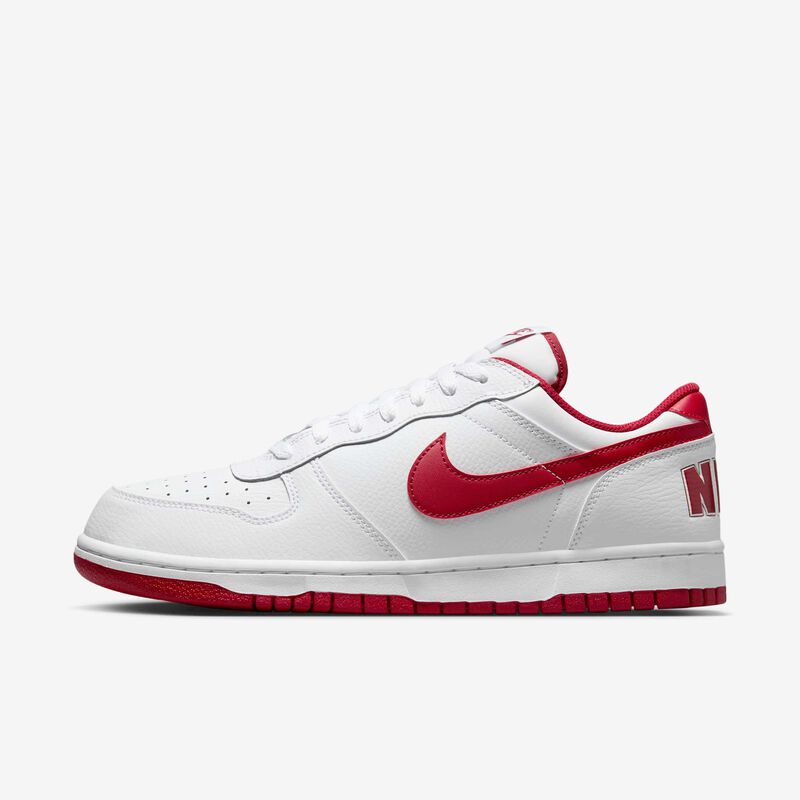 Nike Big Low, Gimnasio Blanco/Rojo, hi-res