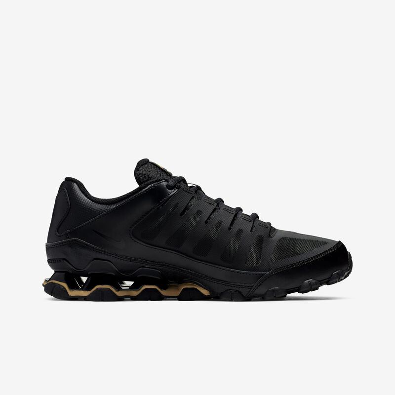 Nike Reax 8 TR, Negro/Negro/Oro Metalizado, hi-res