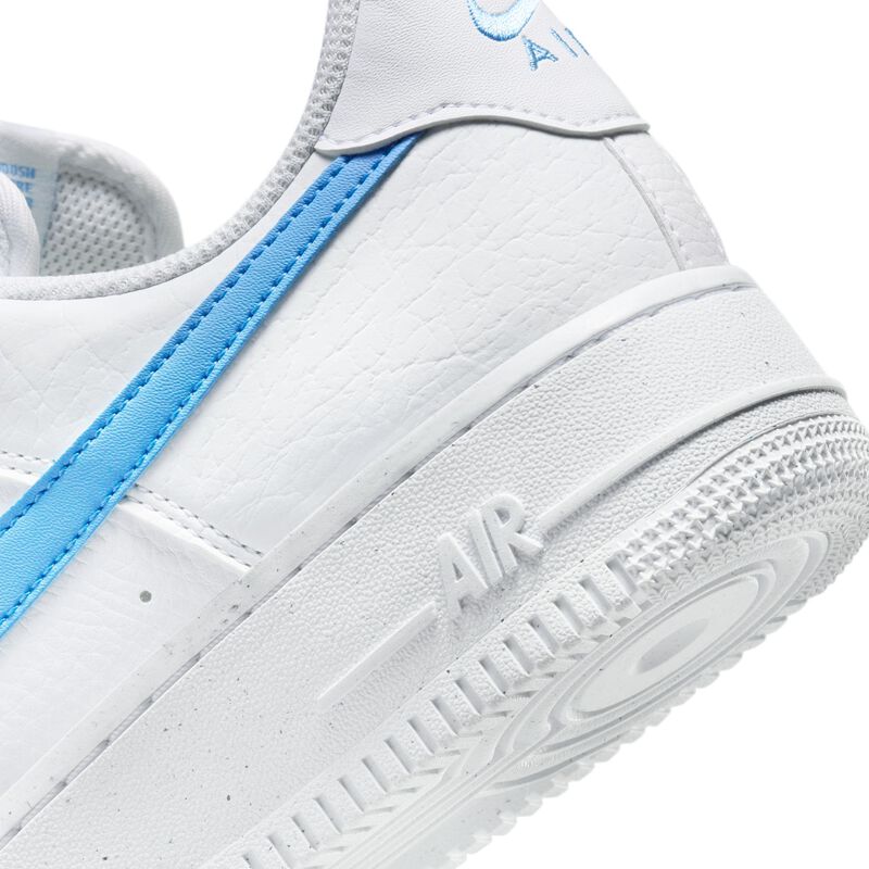 Nike Air Force 1 '07 SE, Blanco/Blanco/Volt/Azul universitario, hi-res