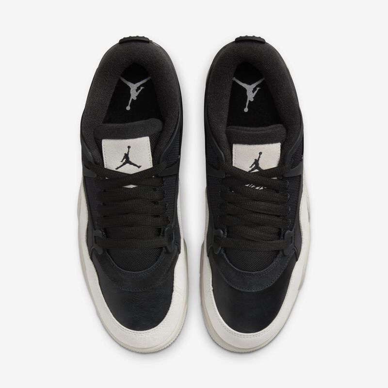 Air Jordan 4 RM, Negro/Gris Oscuro/Hueso Claro, hi-res