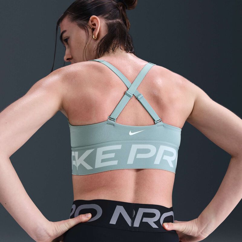 Nike Pro Indy Plunge, Cañón/Hielo de jade/Blanco, hi-res