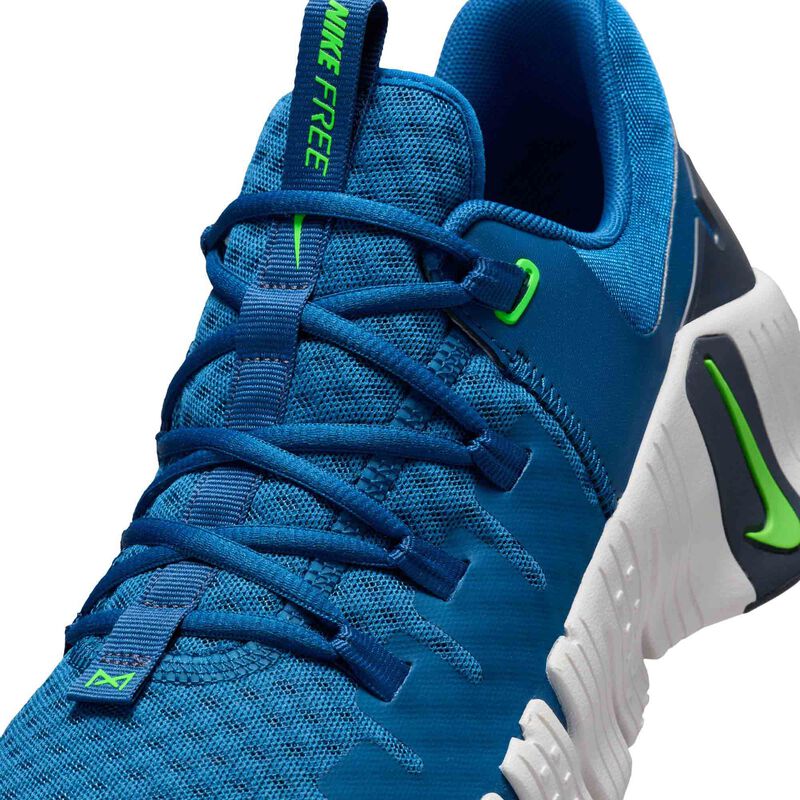 Nike Free Metcon 5, Azul Cancha/Trueno Azul/Tinte Platino/Huelga Verde, hi-res