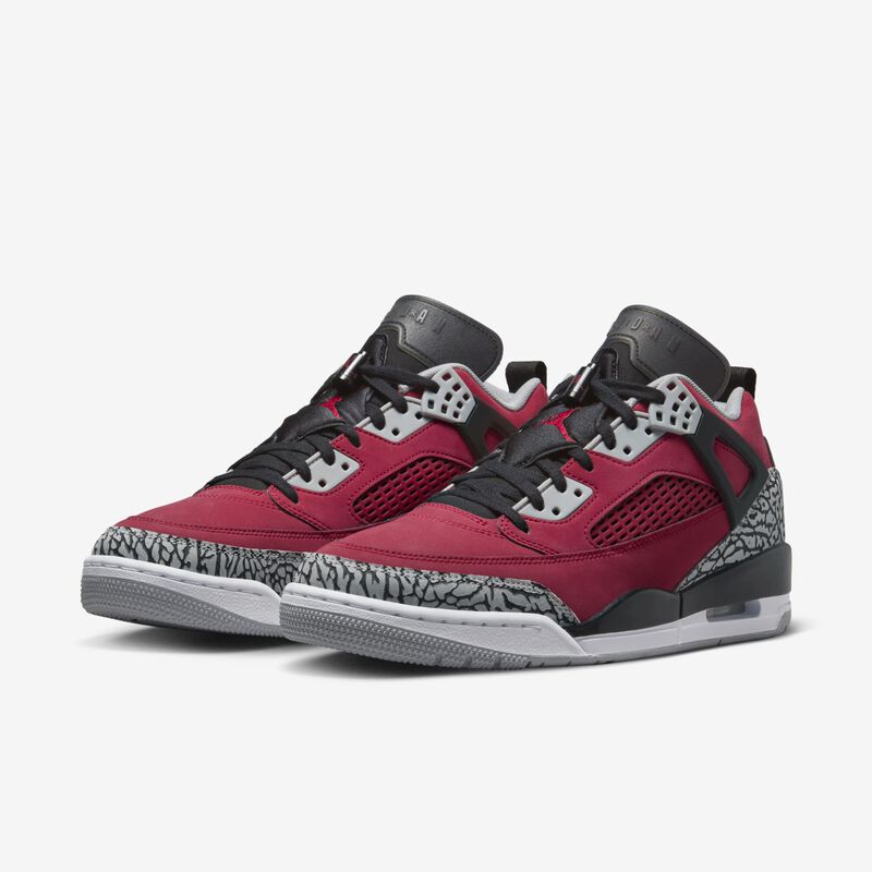 Jordan Spizike Low, Rojo Gimnasio/Gris Lobo/Gris Frío/Negro, hi-res