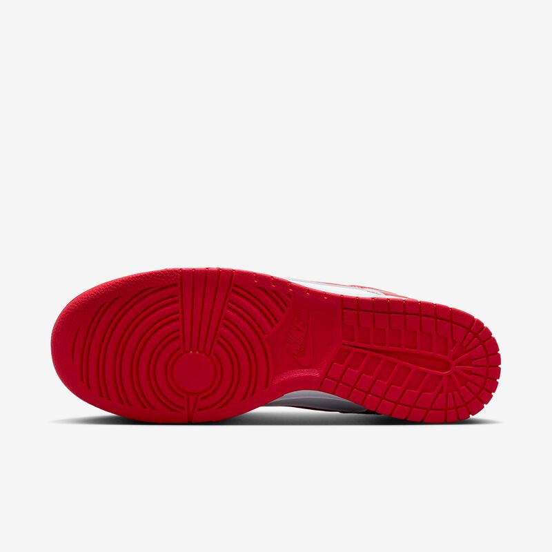 Nike Dunk Low Retro, Blanco/Blanco/Rojo Universitario, hi-res