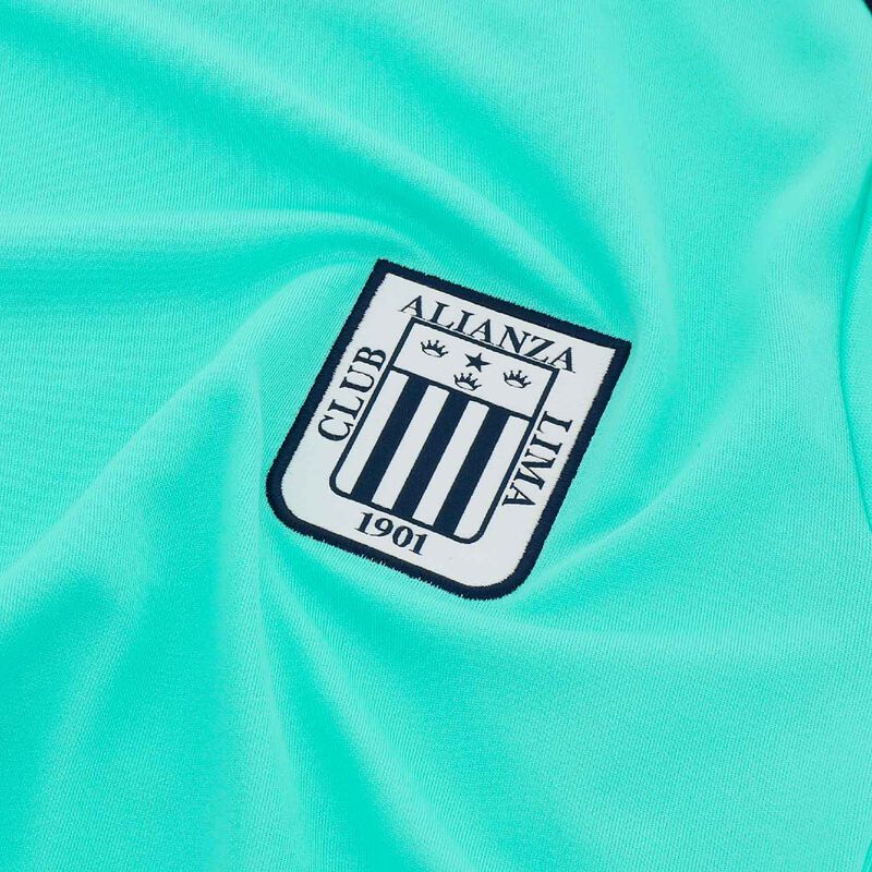 Nike Polo Manga Corta Alianza Lima 2025, Vacío Azul/Hiper Turquesa/Dorado, hi-res