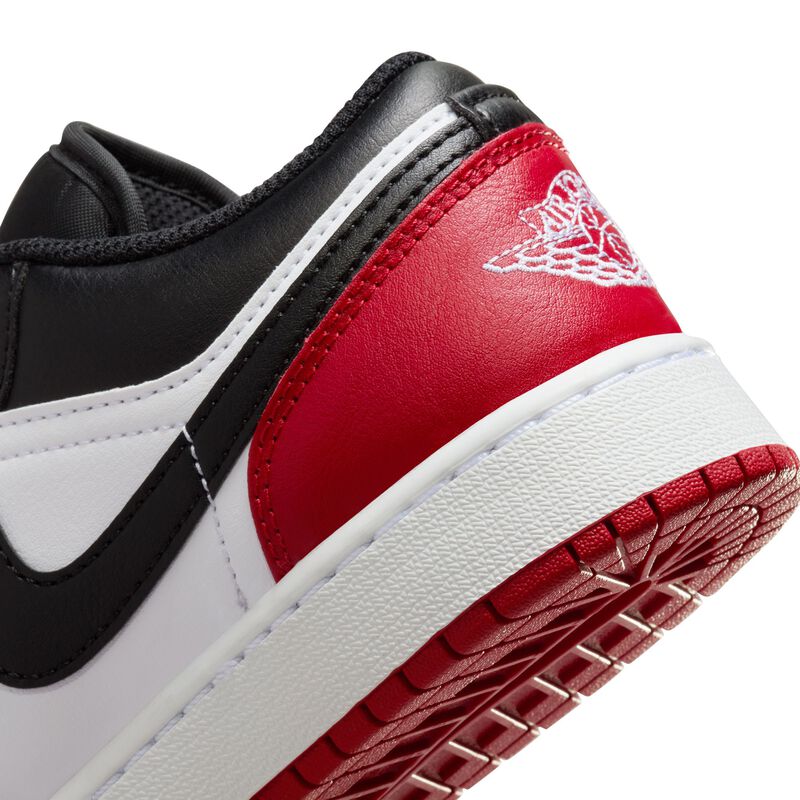 Air Jordan 1 Low, Blanco/Rojo Varsity/Blanco/Negro, hi-res