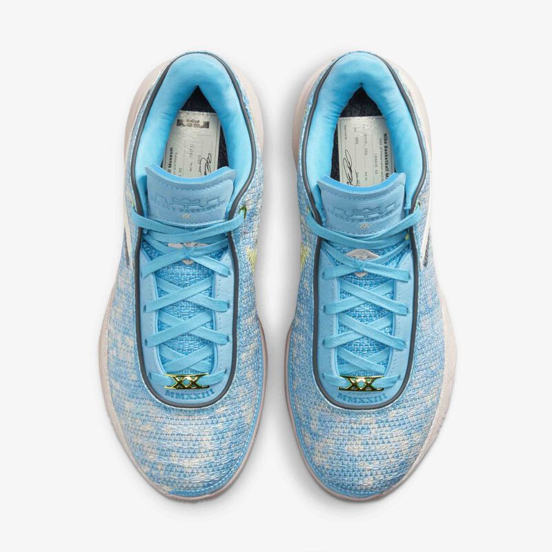 LeBron XX ASW, Rayo Azul/Leche de Coco-Gris Hierro, hi-res