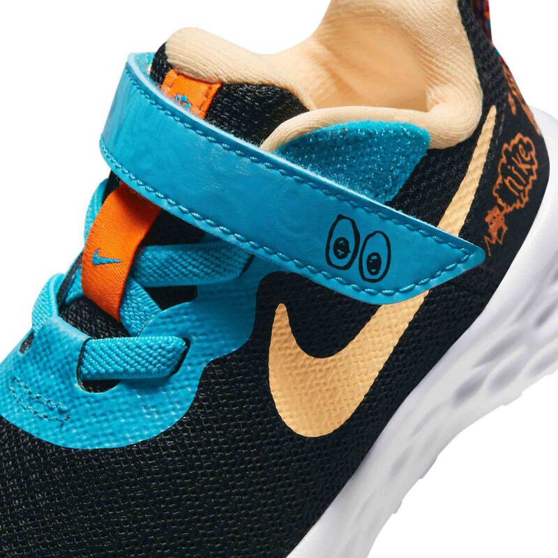 Nike Revolution 6 SE, Negro/Naranja total/Tinte melón, hi-res