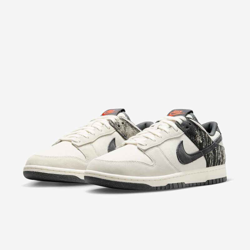 Nike Dunk Low Retro SE, Marfil Pálido/Rojo Picante/Gris Humo Oscuro, hi-res