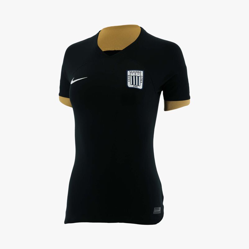 Nike Camiseta Mujer Alianza Lima Visita 2023, NEGRO, hi-res