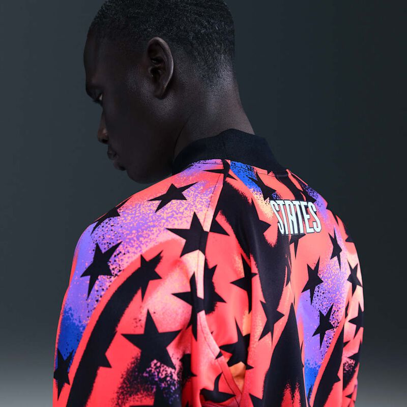 USMNT Authentic Goalkeeper, Negro/Carmes&iacute; brillante/Carmes&iacute; brillante, hi-res