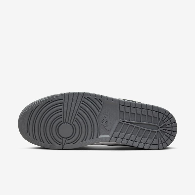 Air Jordan 1 Low, Blanco/Negro-Gris Hierro, hi-res