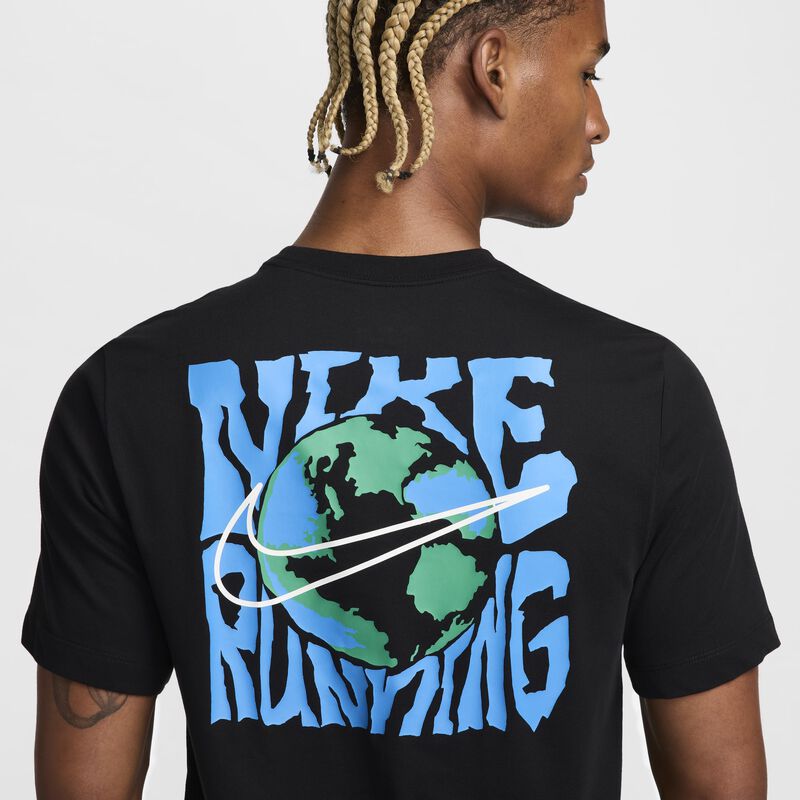Nike Df Tee Marathon Energy, NEGRO, hi-res