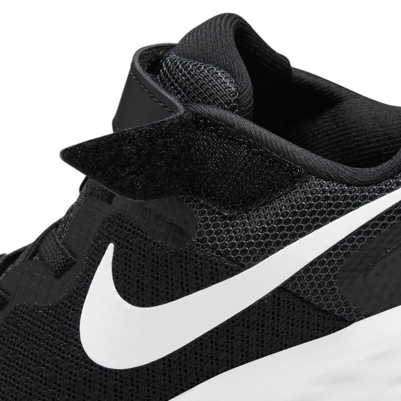 Nike Revolution 6, Negro/Gris ahumado oscuro/Blanco, hi-res