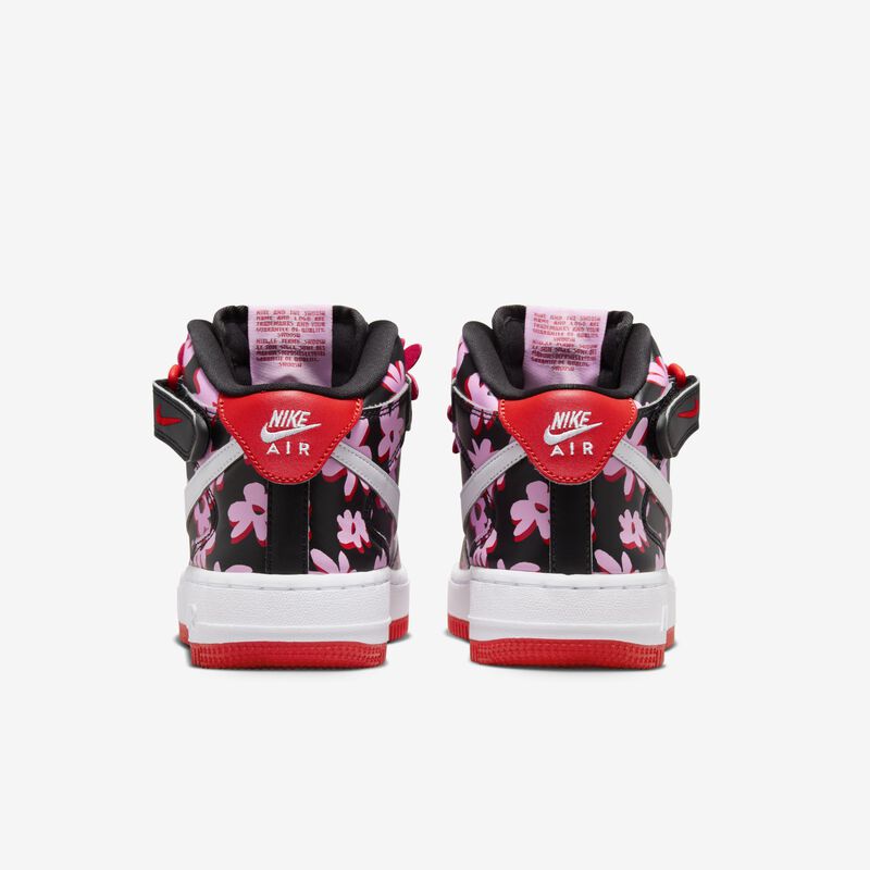 Nike Air Force 1 Mid EasyOn SE, Negro/Blanco-Subida rosa-Rojo Picante, hi-res