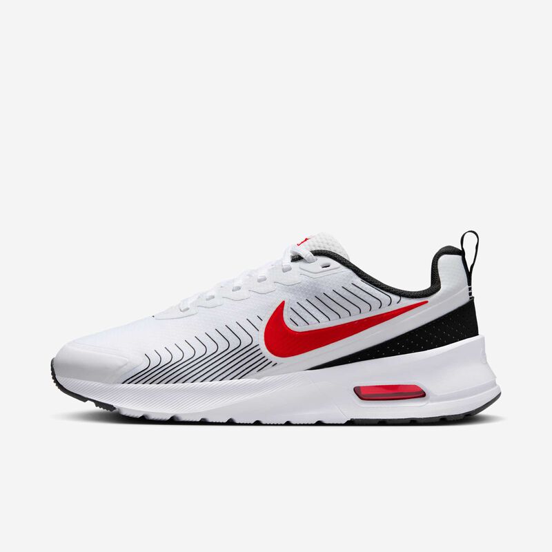 Nike Air Max Nuaxis, Blanco/Negro/Blanco/Rojo Universitario, hi-res