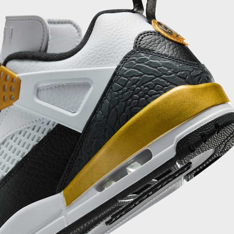 Jordan Spizike Low, Blanco/Negro-Oro Metalizado, hi-res