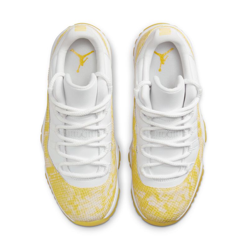 Air Jordan 11 Retro Low, Blanco/Blanco/Tour Yellow, hi-res