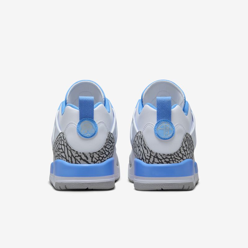 Jordan Spizike Low, Blanco/Azul Universitario-Gris Lobo, hi-res