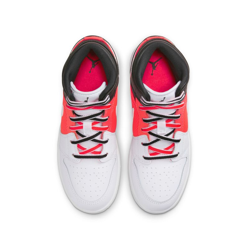 Air Jordan 1 Mid SE, Negro/Infrared 23/Blanco, hi-res