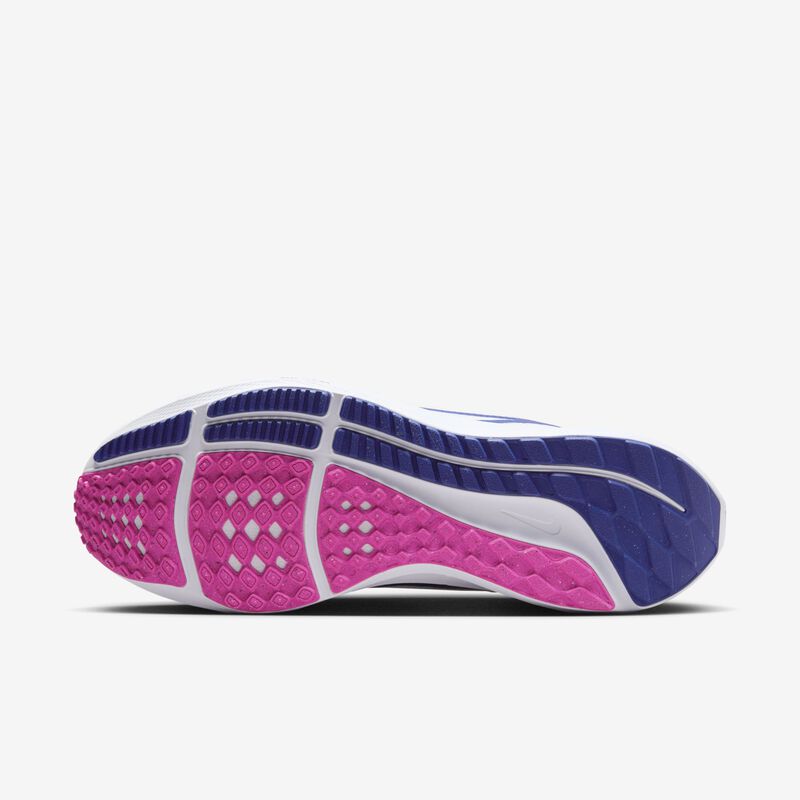 Nike Pegasus 40, Blanco/Polvo de Fotón/Rosa Intenso/Hiper Azul Profundo, hi-res