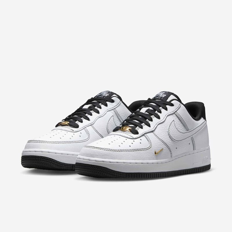 Nike Air Force 1 '07 Mini Jewel, Blanco/Negro-Oro Metalizado, hi-res