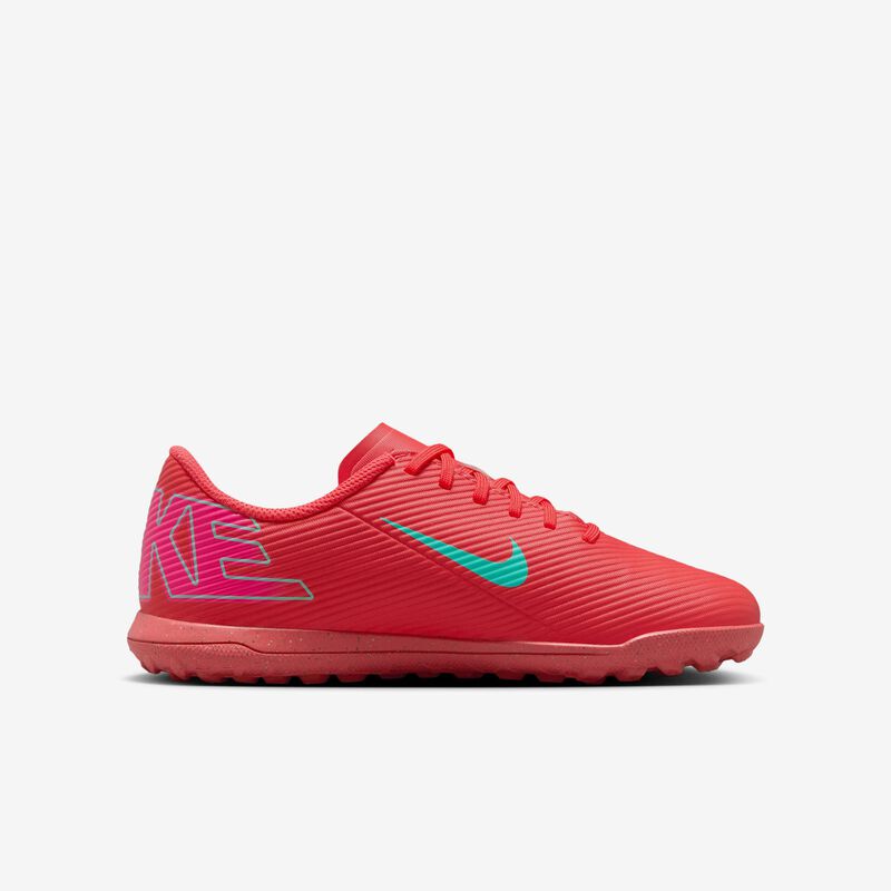 Nike Jr. Mercurial Vapor 16 Club, Brasa Resplandor/Verde Aurora, hi-res