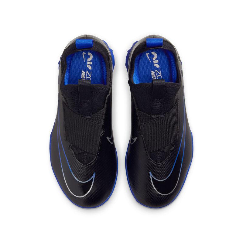 Nike Jr. Zoom Mercurial Vapor 15 Academy TF, Negro/Hiperroyal/Cromo, hi-res