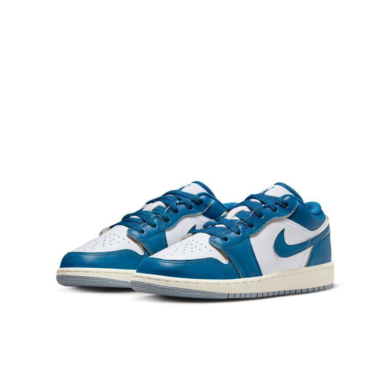 Air Jordan 1 Low SE, Blanco/Azul Industrial-Azul Gris-Vela, hi-res