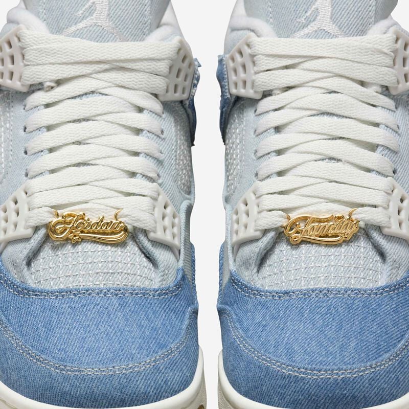 Air Jordan 4 Retro "Worn Blue", Vela/Marrón claro goma/Azul gastado/Vela, hi-res