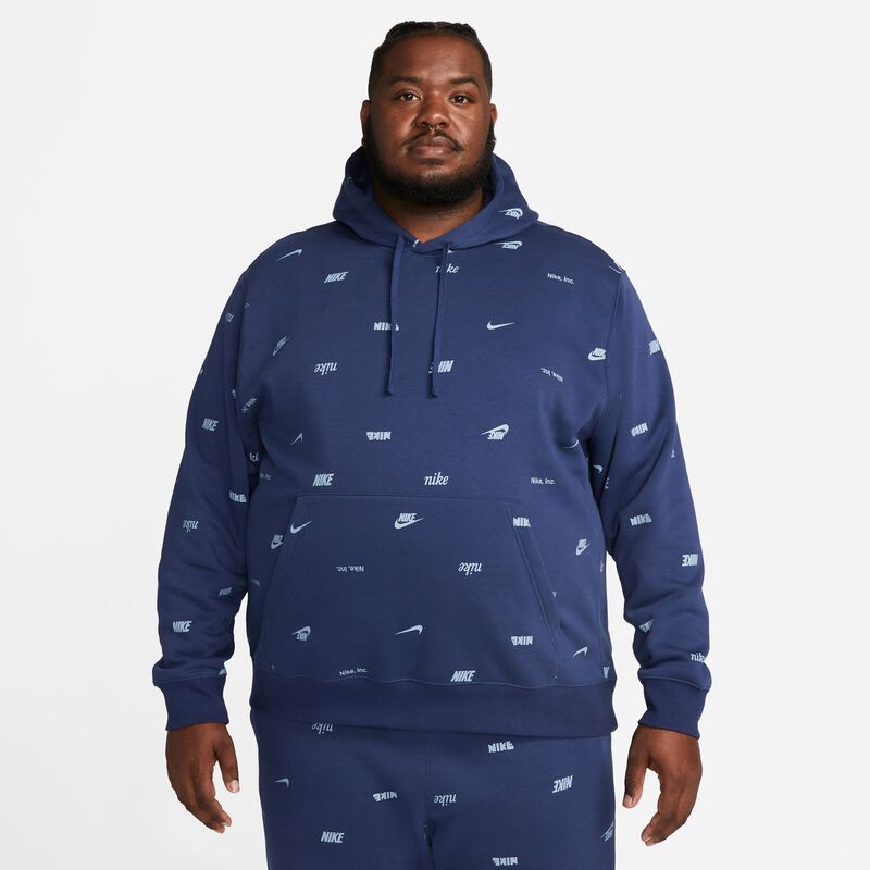 Nike Club Fleece, Azul marino medianoche/Pizarra ceniza, hi-res