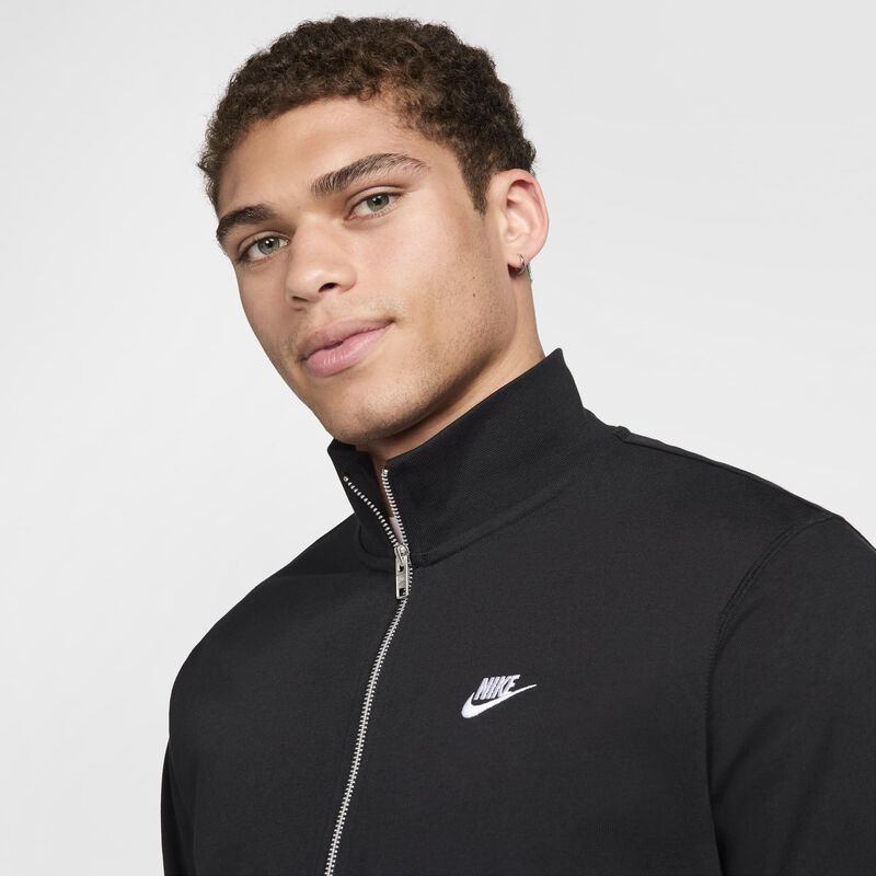Nike Club, Negro/Negro/Blanco, hi-res